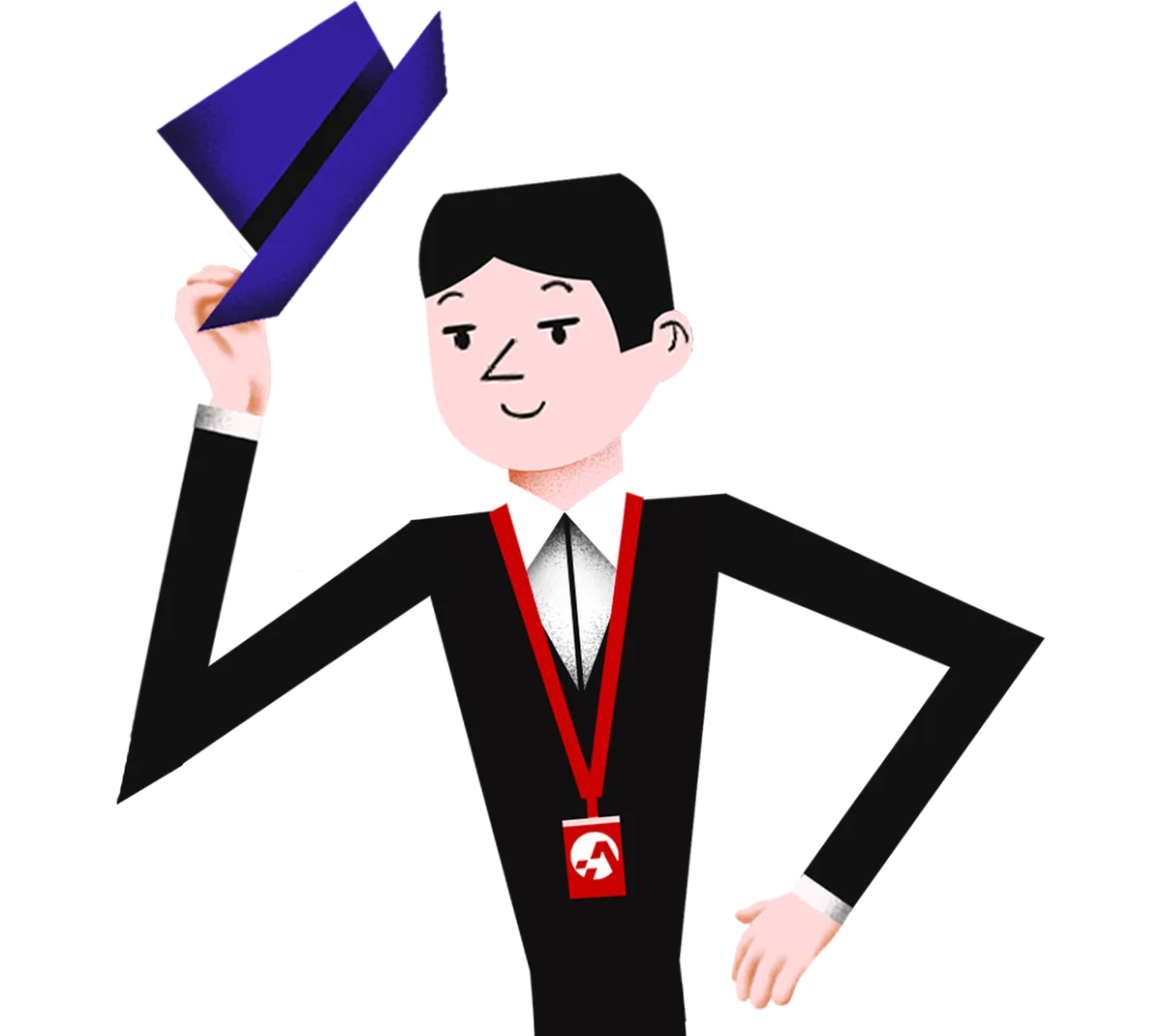 Mężczyzna w cylindrze