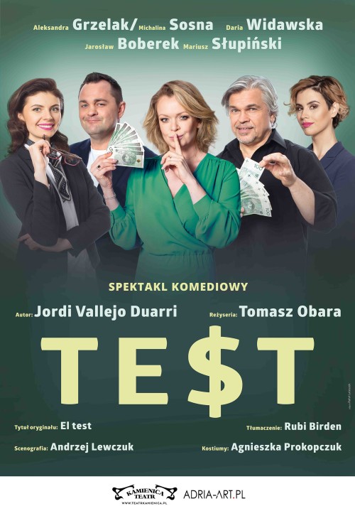 Okładka TEST - spektakl komediowy