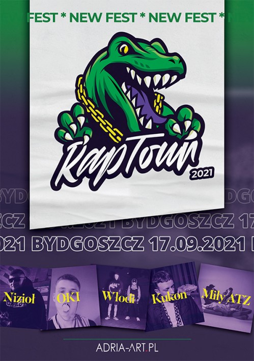 Okładka RapTour 2021 - Kukon, Nizioł, OKI, Włodi/1988, Miły ATZ