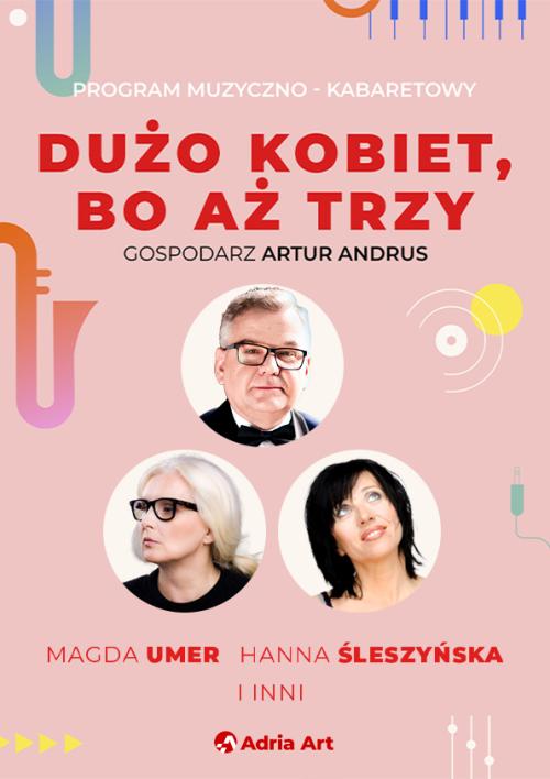 Okładka Dużo kobiet, bo aż trzy - A. Andrus, H. Śleszyńska, M. Umer
